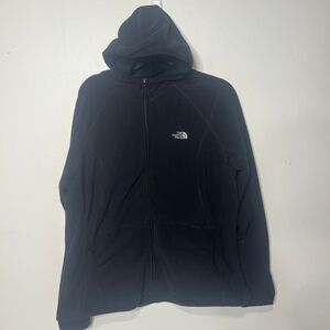 The North Face Black Fleece Jacket Hooded Womens Sz XXL